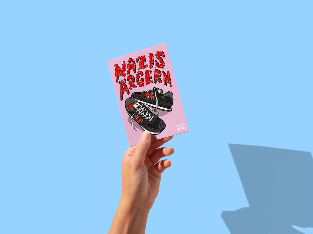 'NAZIS ÄRGERN' Postcard