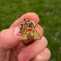 Image 2 of Fire Temple enamel pin