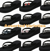 Image 1 of Glam Rhinestone High-Heel Platform Slides - Versatile, Fashion-Forward Beachwear