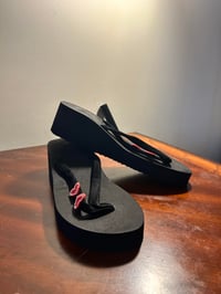 Image 3 of Glam Rhinestone High-Heel Platform Slides - Versatile, Fashion-Forward Beachwear