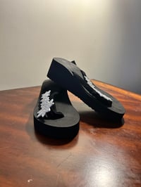 Image 4 of Glam Rhinestone High-Heel Platform Slides - Versatile, Fashion-Forward Beachwear