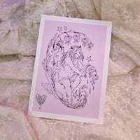 Bleeding hearts Print