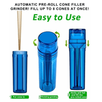 Image 3 of Pre-Roll Cone Loader Filler With Transparent Herb Storage Grind & Pack