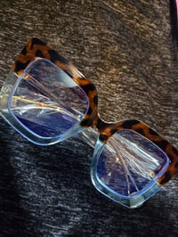 Image 1 of DESIGNER CHEETAH GLASSES 