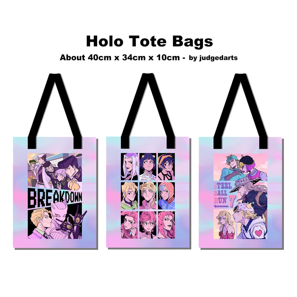 [FINAL SALE] JJ Holo Tote Bags