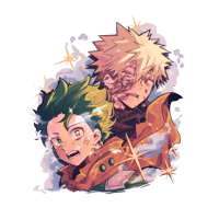 Image 2 of ✧ MHA: Bakugo and Deku Acrylic Charm ✧