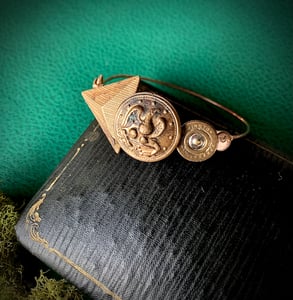 Image of "Warrior" Bronze Button Bracelet 