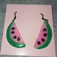Juicy watermelon earrings