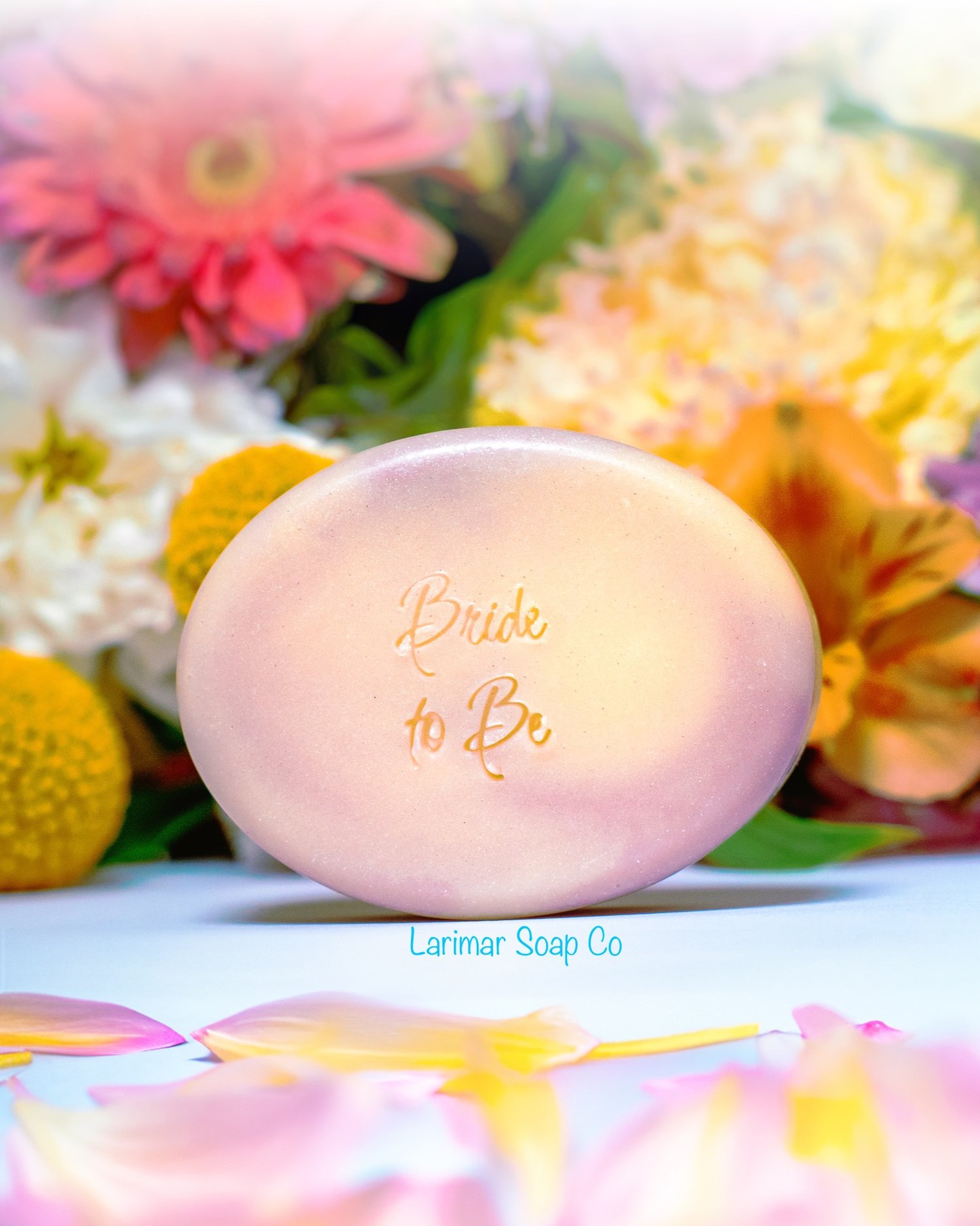 Image of Oval or Hexagon Soap w/ White Stylish Bag (Custom Order)
