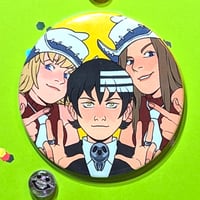 Image 3 of Soul Eater Group Buttons [PRE-ORDER]