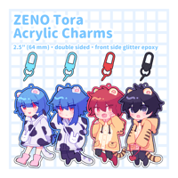 ZENO Tora Acrylic Glitter Epoxy 2.5" Charms