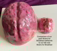 Image 3 of Brain’s for Breakfast Giant Huge Big Bathbomb Handmade Vegan Horror Spooky 