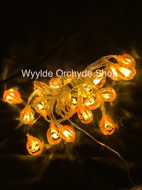 Image 2 of Jack is Lit LED lights Halloween Spooky Horror Pumpkin LED Lights Decorations