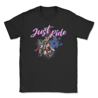 Image 1 of Just Ride Biker Girl T-Shirt
