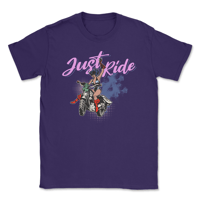 Image 2 of Just Ride Biker Girl T-Shirt