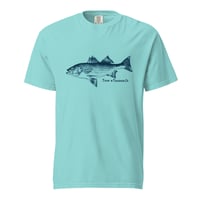 Image 4 of Tide & Timber Co. Vintage Striped Bass -  Unisex garment-dyed heavyweight t-shirt