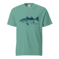 Image 5 of Tide & Timber Co. Vintage Striped Bass -  Unisex garment-dyed heavyweight t-shirt