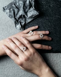 Image 2 of Silver Filigree Round Rings