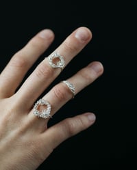 Image 5 of Silver Filigree Round Rings