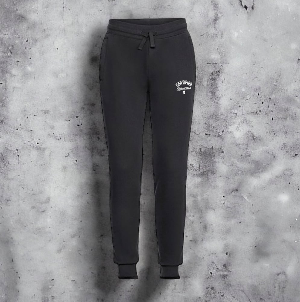 Image of BLACK CERTIFIED JOG PANTS