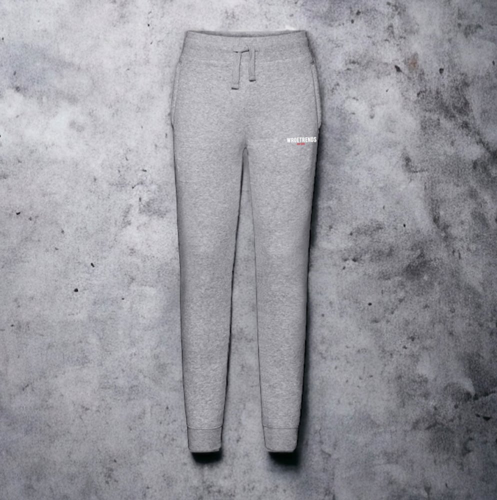 Image of GREY ESTABLISHED JOG PANTS