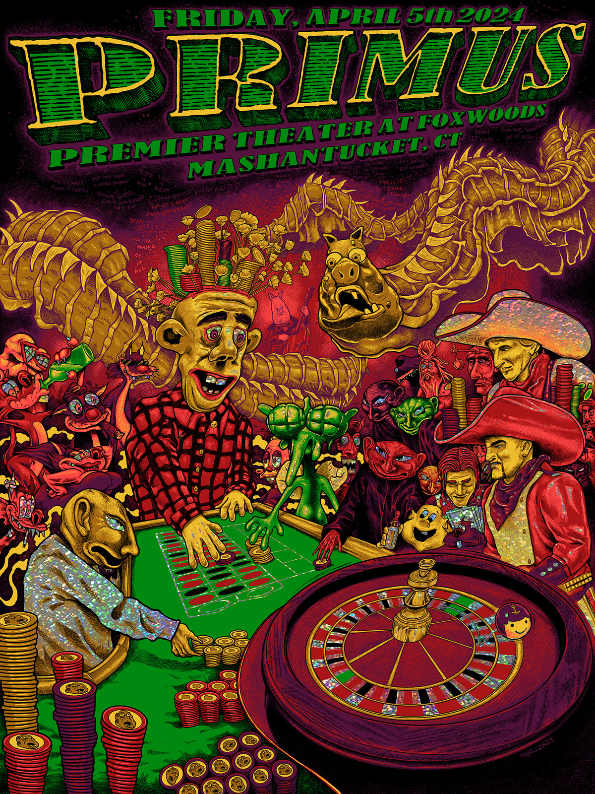 Heavy Hand Illustration — Primus - Foxwoods Poster (Standard