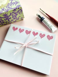 Image 3 of Flat Note Cards - Hearts