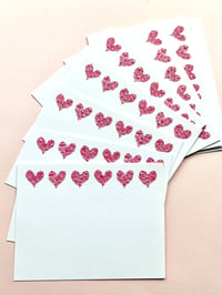 Image 5 of Flat Note Cards - Hearts