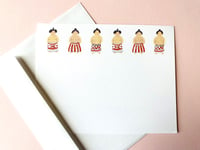 Image 3 of Flat Note Cards - Sumo Wrestlers