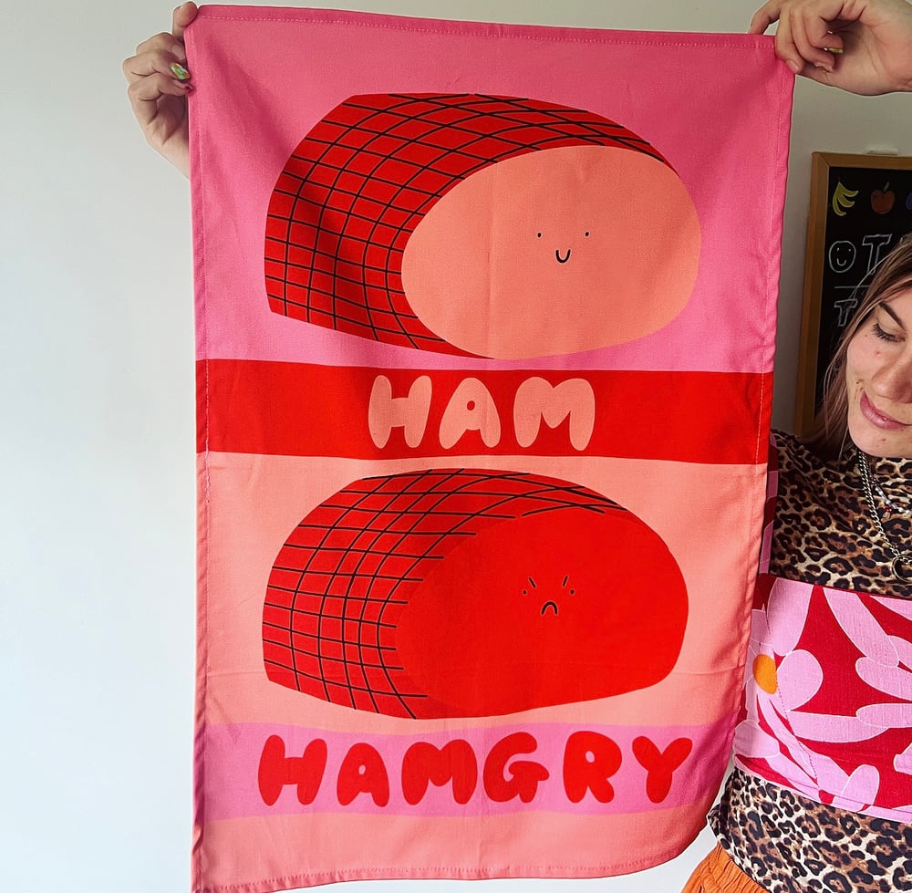 Image of Hamgry Tea Towel
