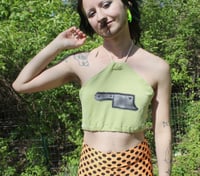 Image 2 of Tie-Back Halter Top (Size S)