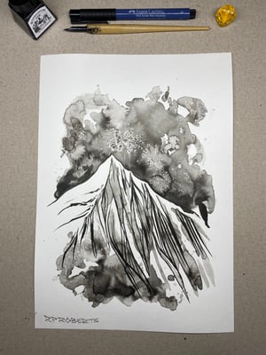 A4 ink drawing 12