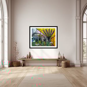 Image of Bernard Buffet - Still life with flowers, Fine Art Giclee Print, Poster