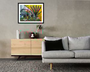 Image of Bernard Buffet - Still life with flowers, Fine Art Giclee Print, Poster