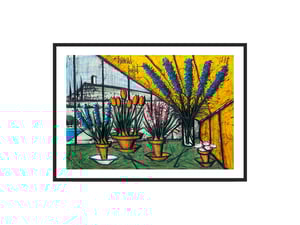 Image of Bernard Buffet - Still life with flowers, Fine Art Giclee Print, Poster
