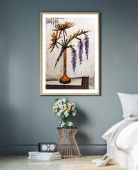 Image 2 of Bernard Buffet - Dahlias and Glycines, Fine Art Giclee Print, Poster