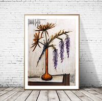 Image 3 of Bernard Buffet - Dahlias and Glycines, Fine Art Giclee Print, Poster