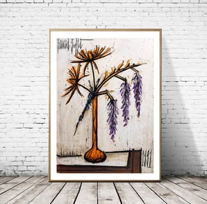 Image of Bernard Buffet - Dahlias and Glycines, Fine Art Giclee Print, Poster