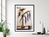 Image 5 of Bernard Buffet - Dahlias and Glycines, Fine Art Giclee Print, Poster