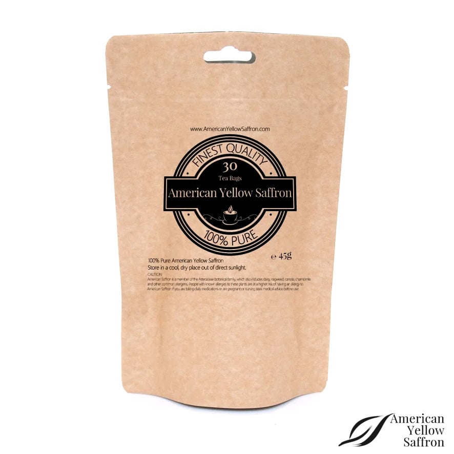 Image of 30 x Pure American Yellow Saffron Tea Bags