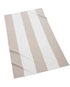 Extra Wide Stripe Beach Towel-Sand