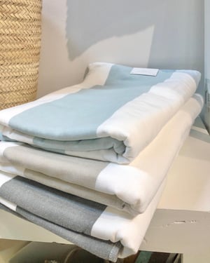 Image of Extra Wide Stripe Beach Towel-Sun