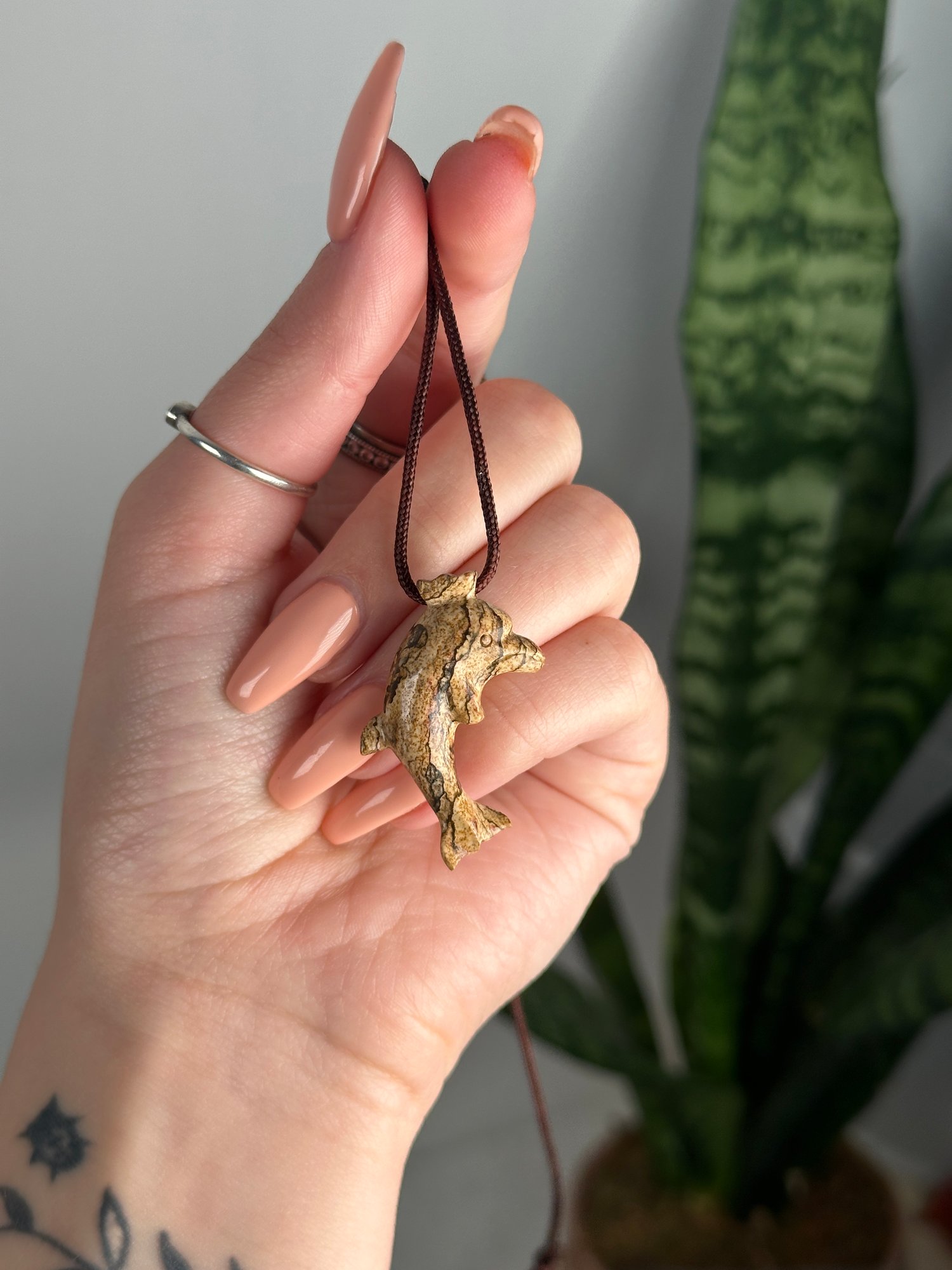 SOAPSTONE DOLPHIN NECKLACE