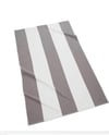 Extra Wide Stripe Beach Towel-Coastal Grey