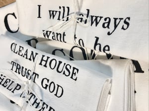 Image of 100% Cotton Tea Towel-COOK. PRAY. EAT.