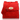 Red Flap Over Messenger Bag With Metal Clasp