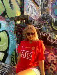 Image 2 of Manchester United 07/08 Retro Home Jersey 