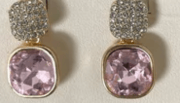 Image of Pink Drop Earrings