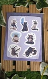 Cats of Baldur's Sticker Sheet