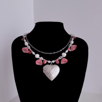 Image 2 of petals locket necklace